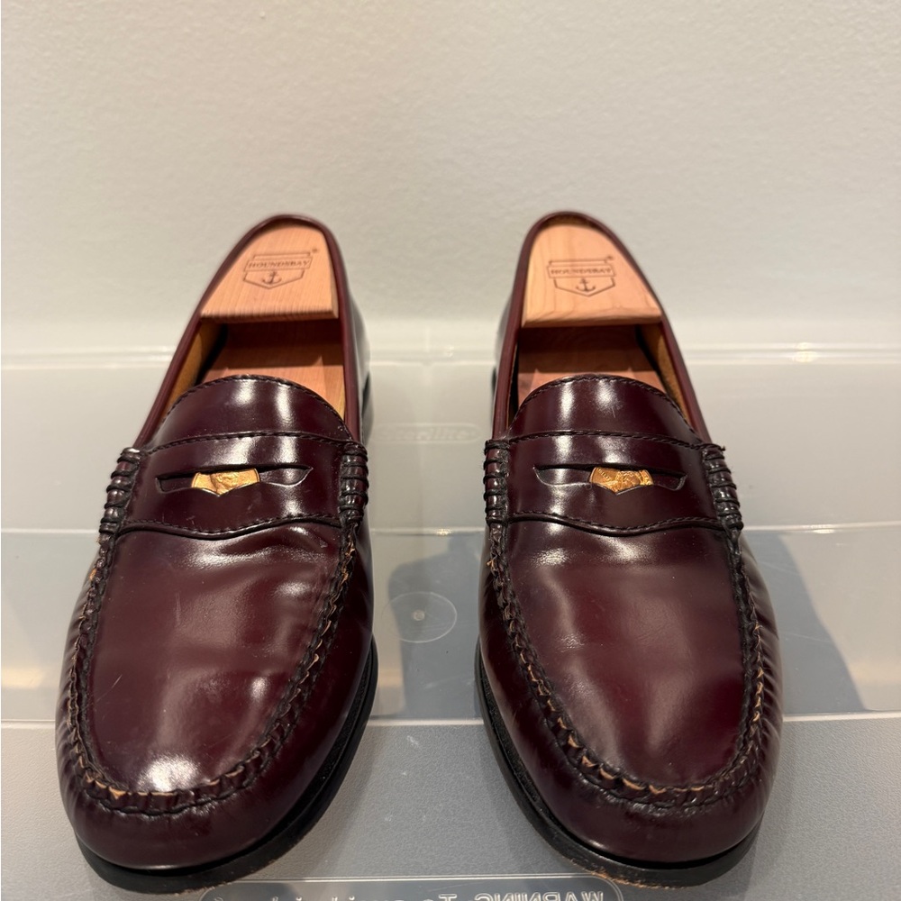Bass Weejuns Burgundy Leather Loafers